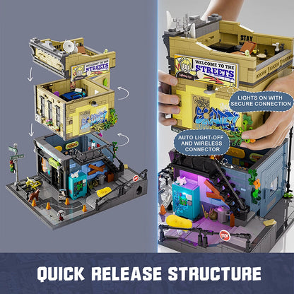 Lumibricks Street Fusion 19002 Skateboard Shop - Image 2
