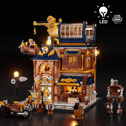 Lumibricks Steampunk World 11015 Steampunk Mechanical Workshop - Image 1