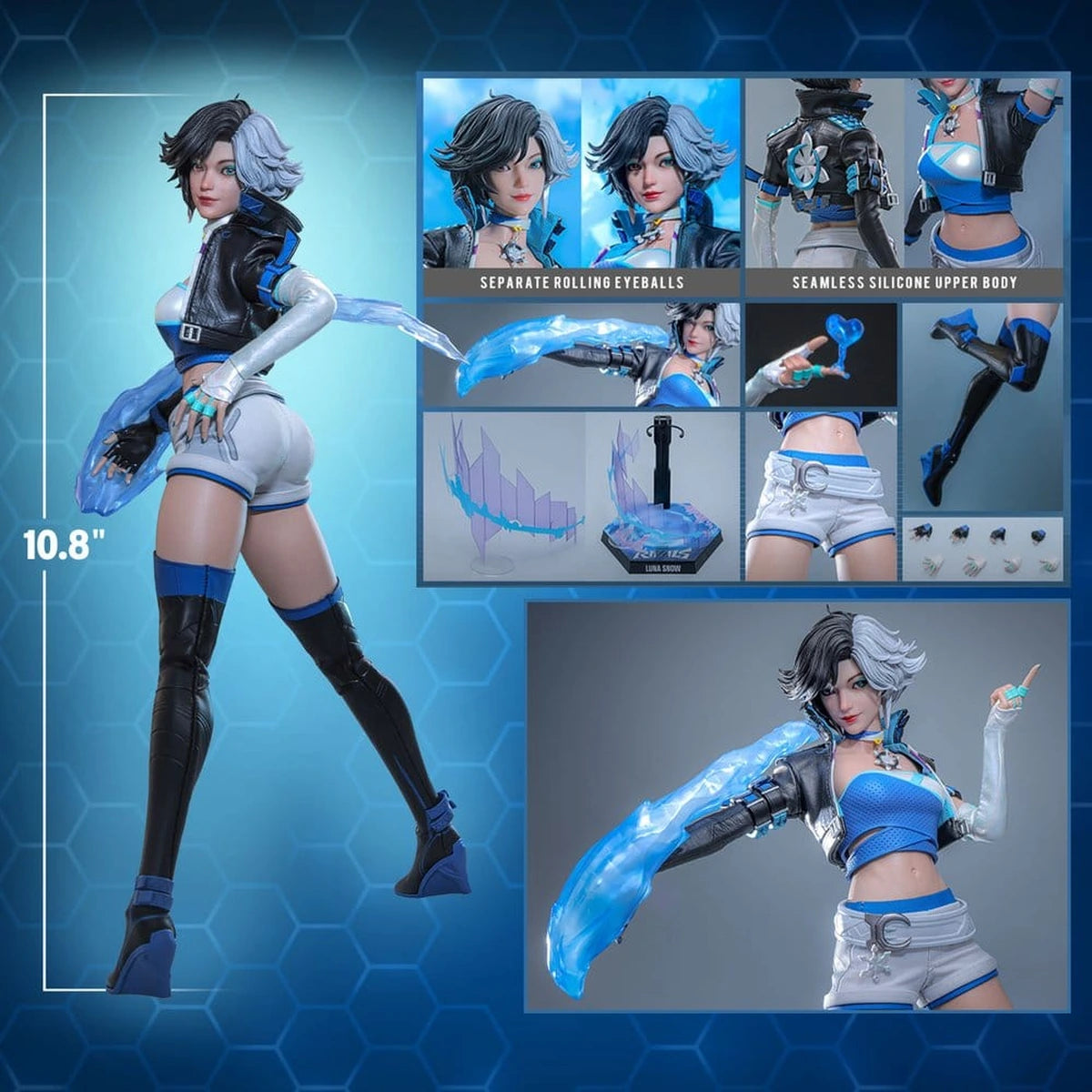 Marvel Rivals Videogame Masterpiece figurine 1/6 Luna Snow 28 cm - Image 4