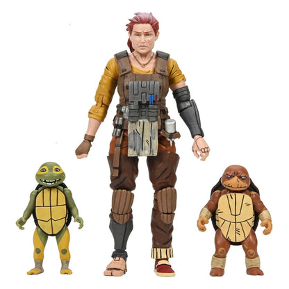Tortues Ninja (The Last Ronin The Lost Years) figurine Synja Grammy April with Baby Yi & Moja 18 cm - Image 1