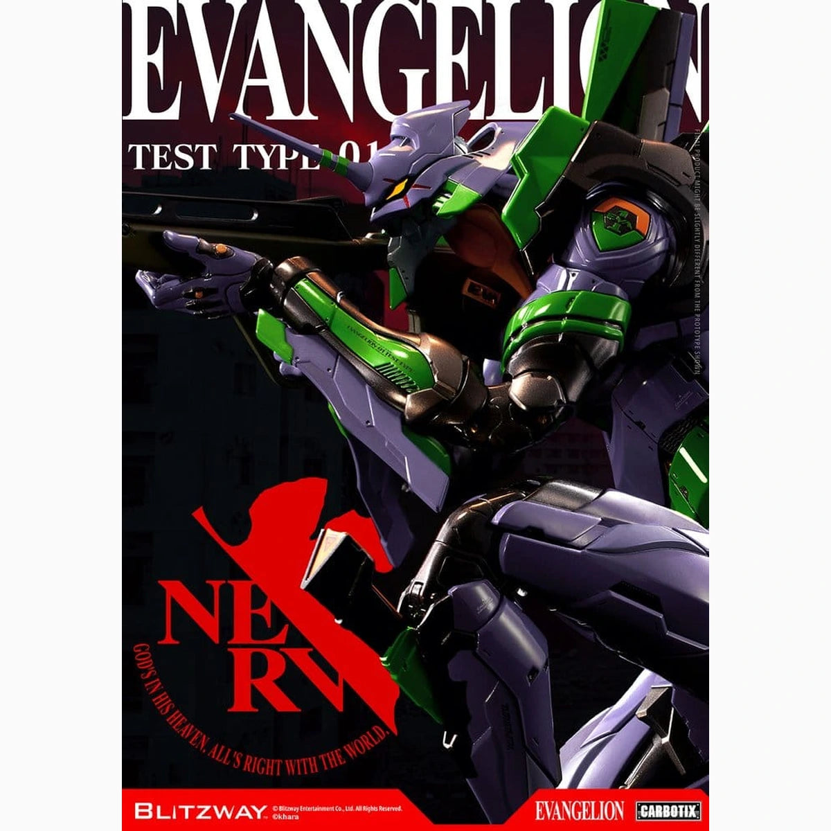 Evangelion Carbotix figurine Evangelion Unit-01 Test Type (Standard Ver.) 33 cm - Image 3