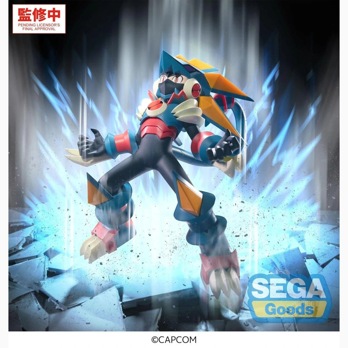Mega Man Battle Network figurine PVC Luminasta Mega Man Gregar Beast 17 cm - Image 3