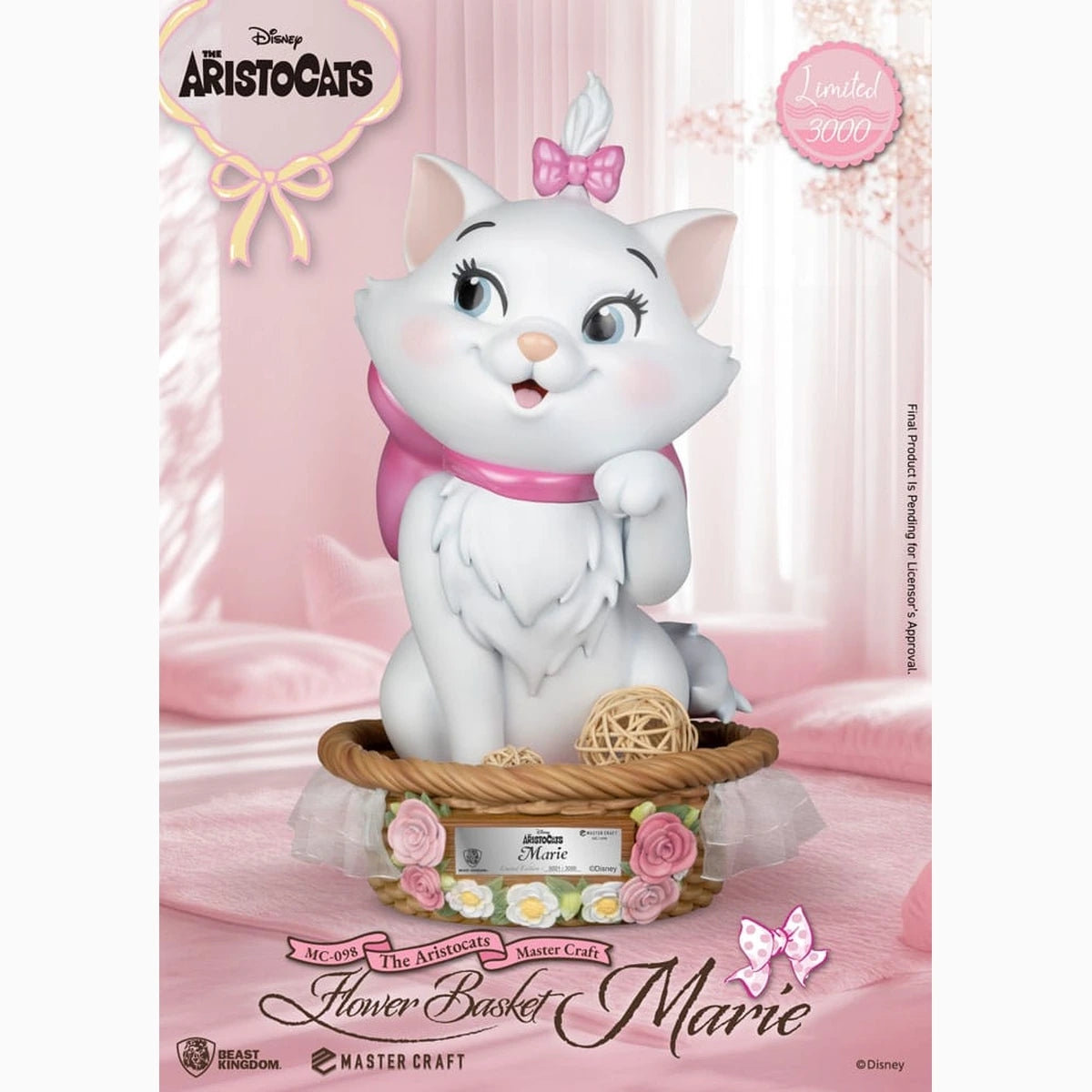 Les Aristochats statuette Master Craft Flower Basket Marie 32 cm - Image 1