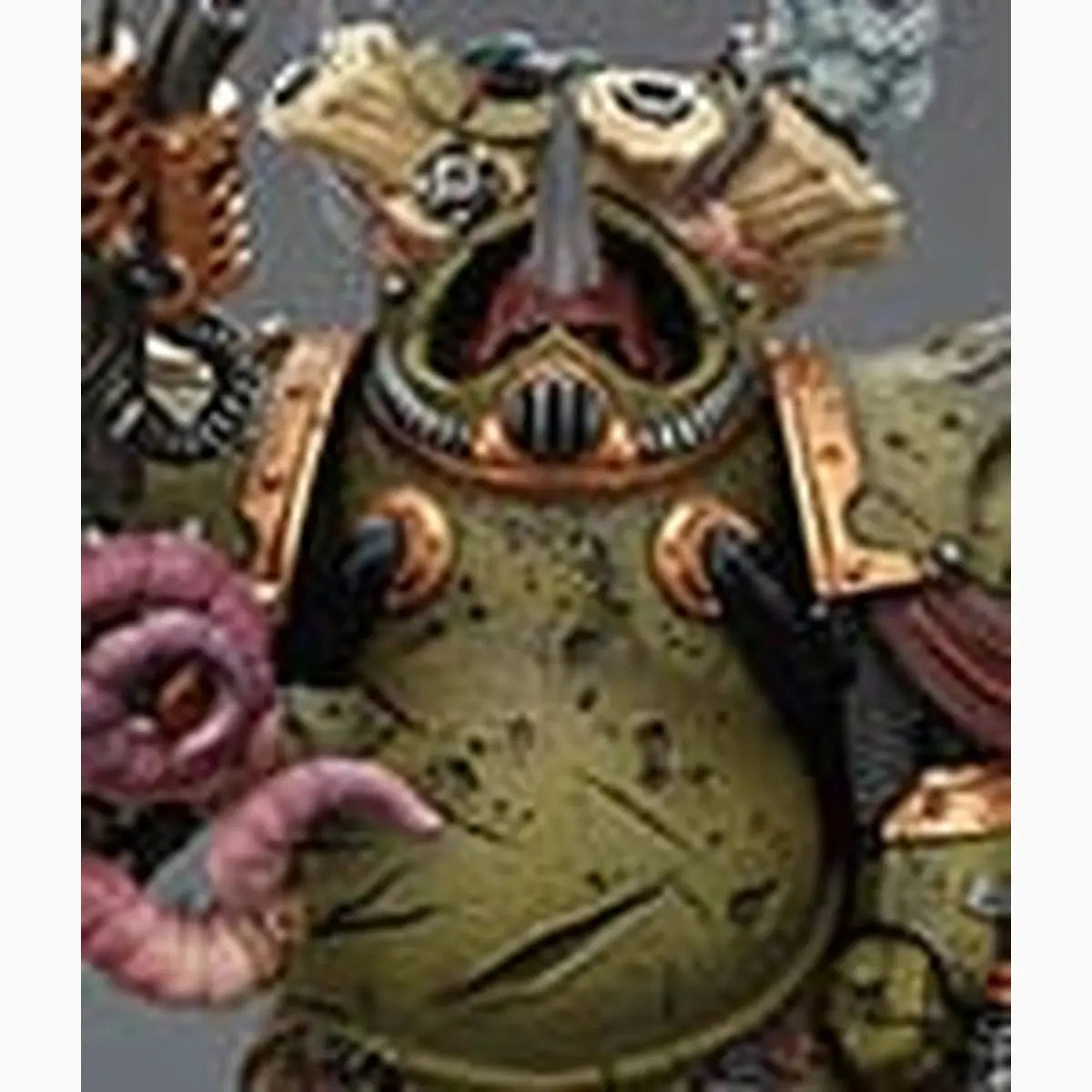 Warhammer 40k figurine 1/18 Death Guard Deathshroud Terminator 2 with Manreaper and Plaguespurter Gauntlet 14 cm - Image 2