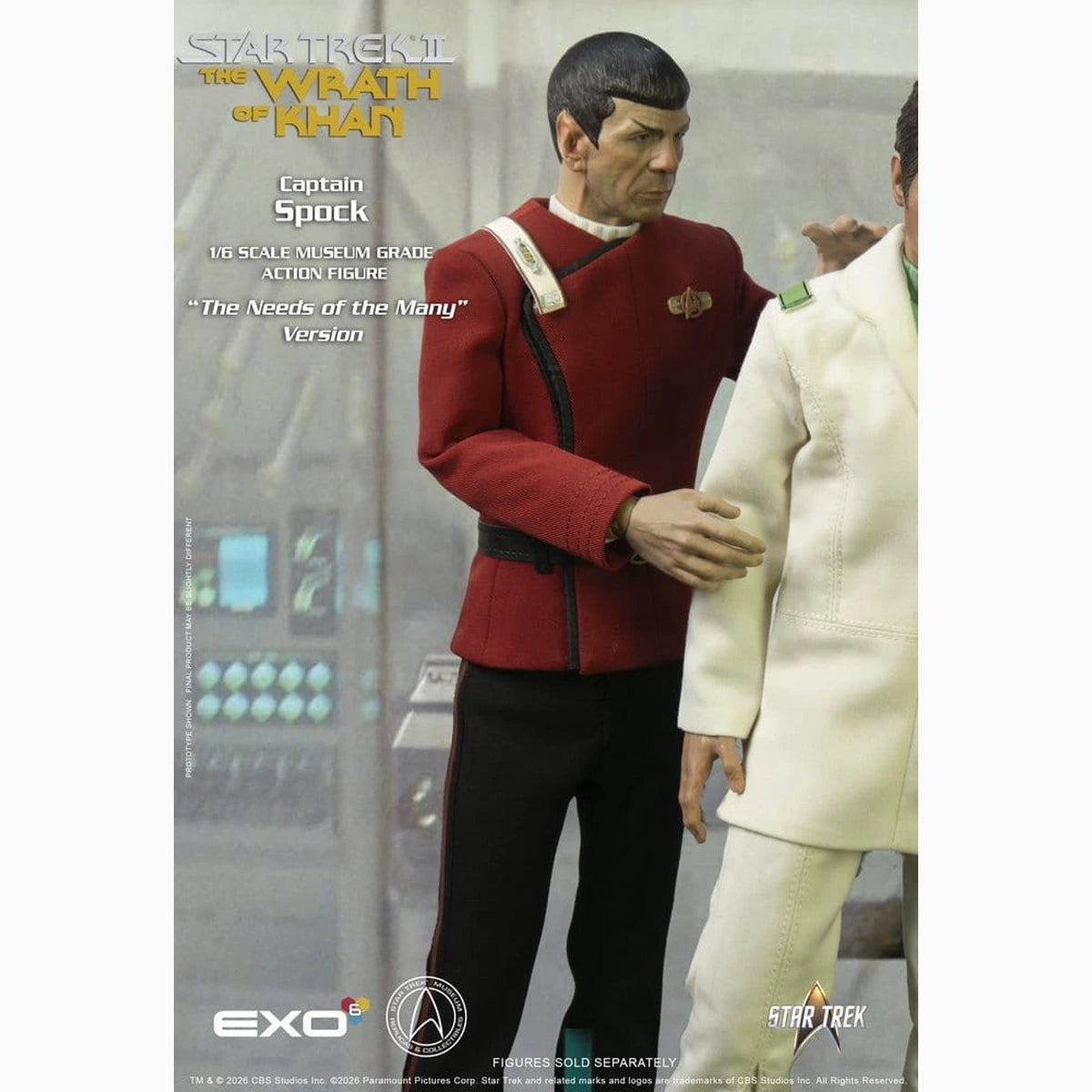 Star Trek : La Colère de Khan figurine 1/6 Captain Spock Needs of the Many Version 30 cm - Image 4