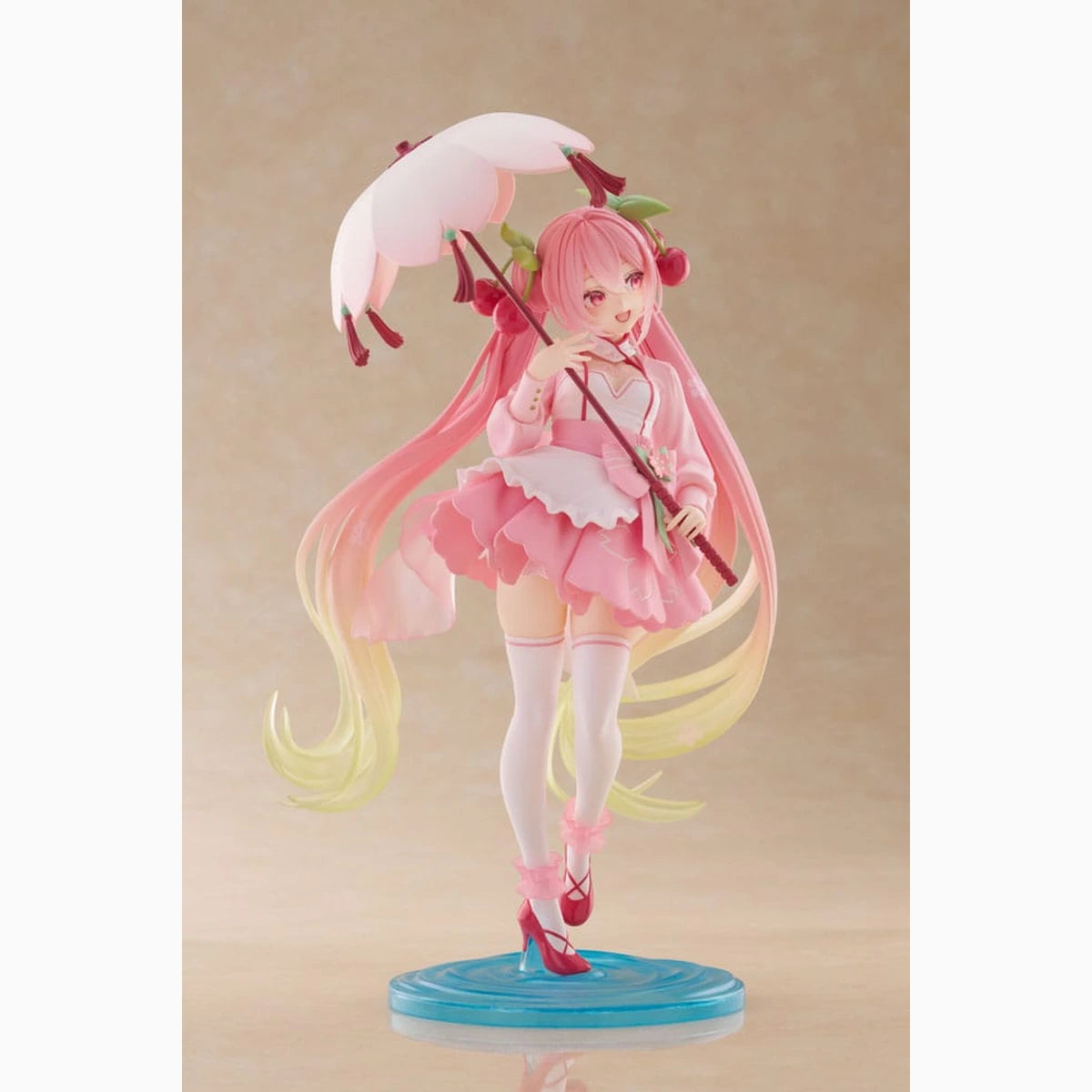 Hatsune Miku AMP statuette PVC Newley Written Sakura Miku Sakura Dress Ver. 21 cm - Image 7