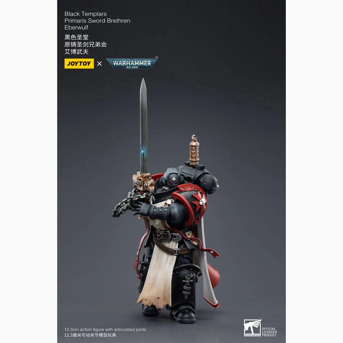 Warhammer 40k figurine 1/18 Black Templars Primaris Sword Brethren Eberwulf 12 cm - Image 7