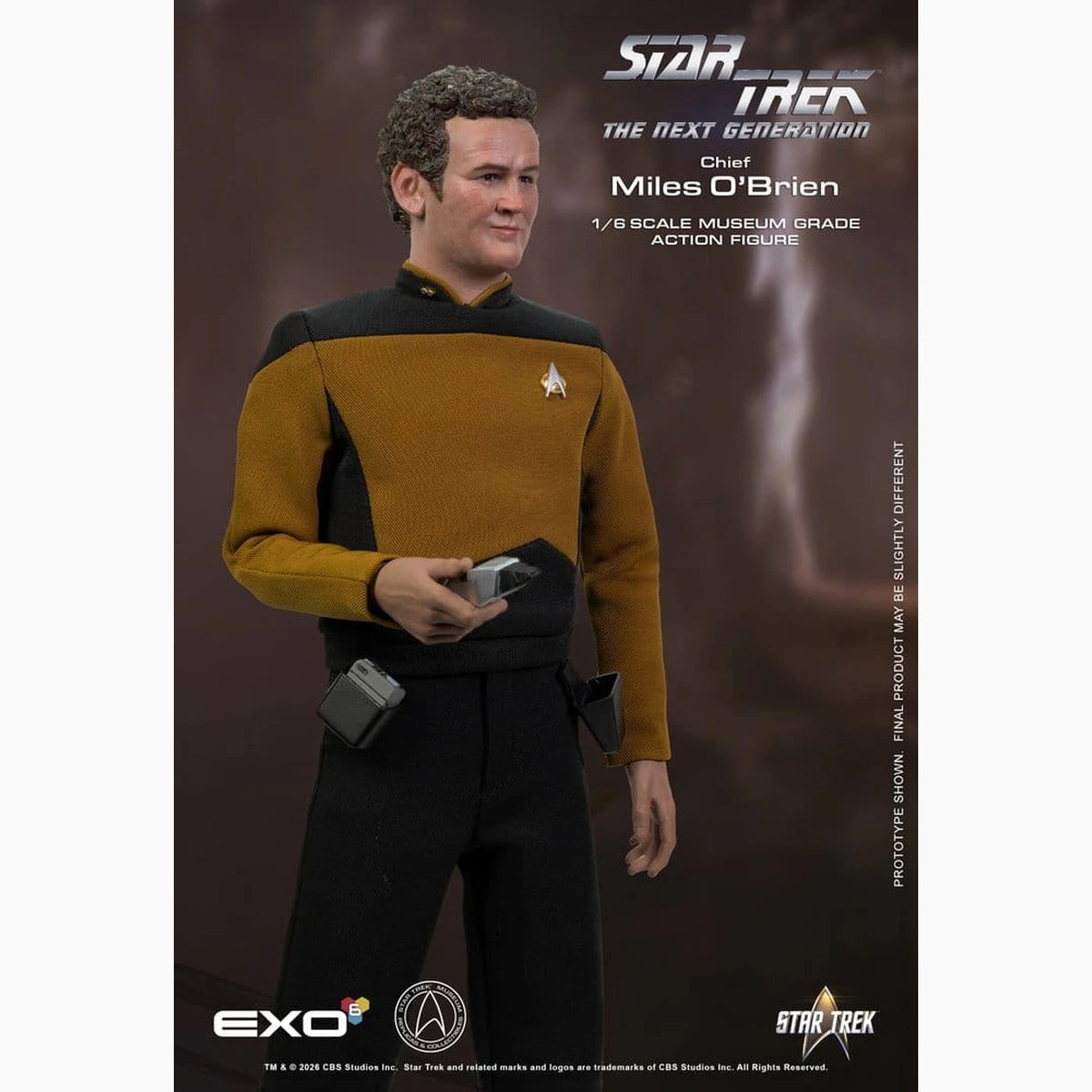Star Trek: La Nouvelle Génération figurine 1/6 Chief Miles O'Brien Essential Version 30 cm - Image 6