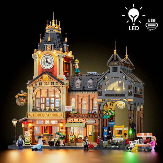 Lumibricks Town Life 15017 Train Station - Image 1