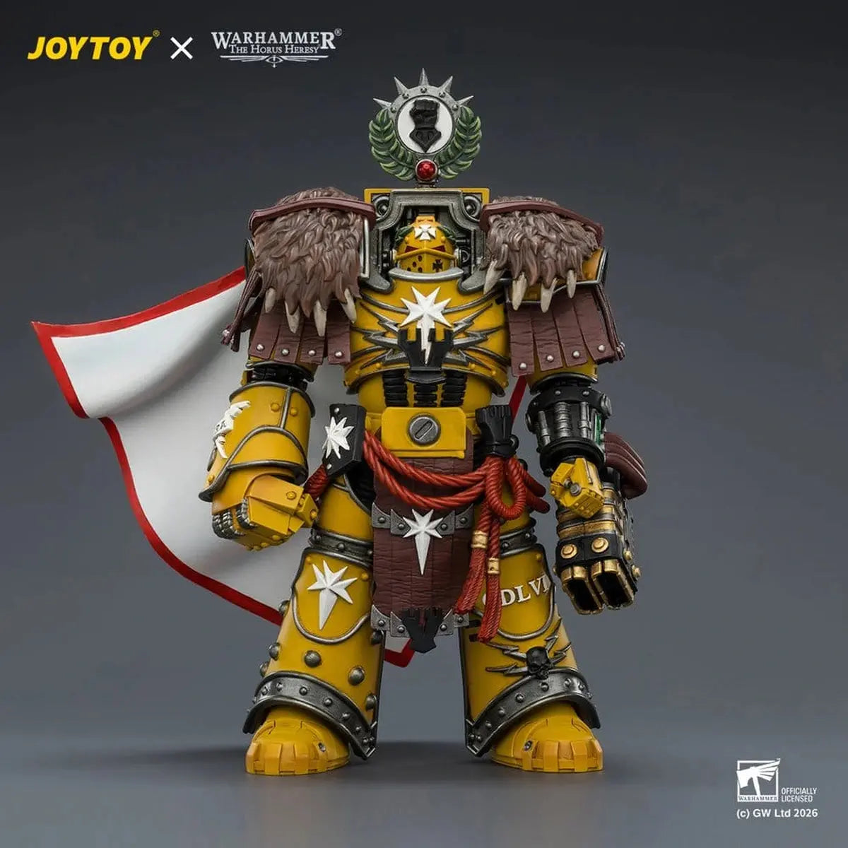 Warhammer figurine Imperial Fists Lord Castellan Evander Garrius, The Tyrant of Cthonia 14 cm - Image 3