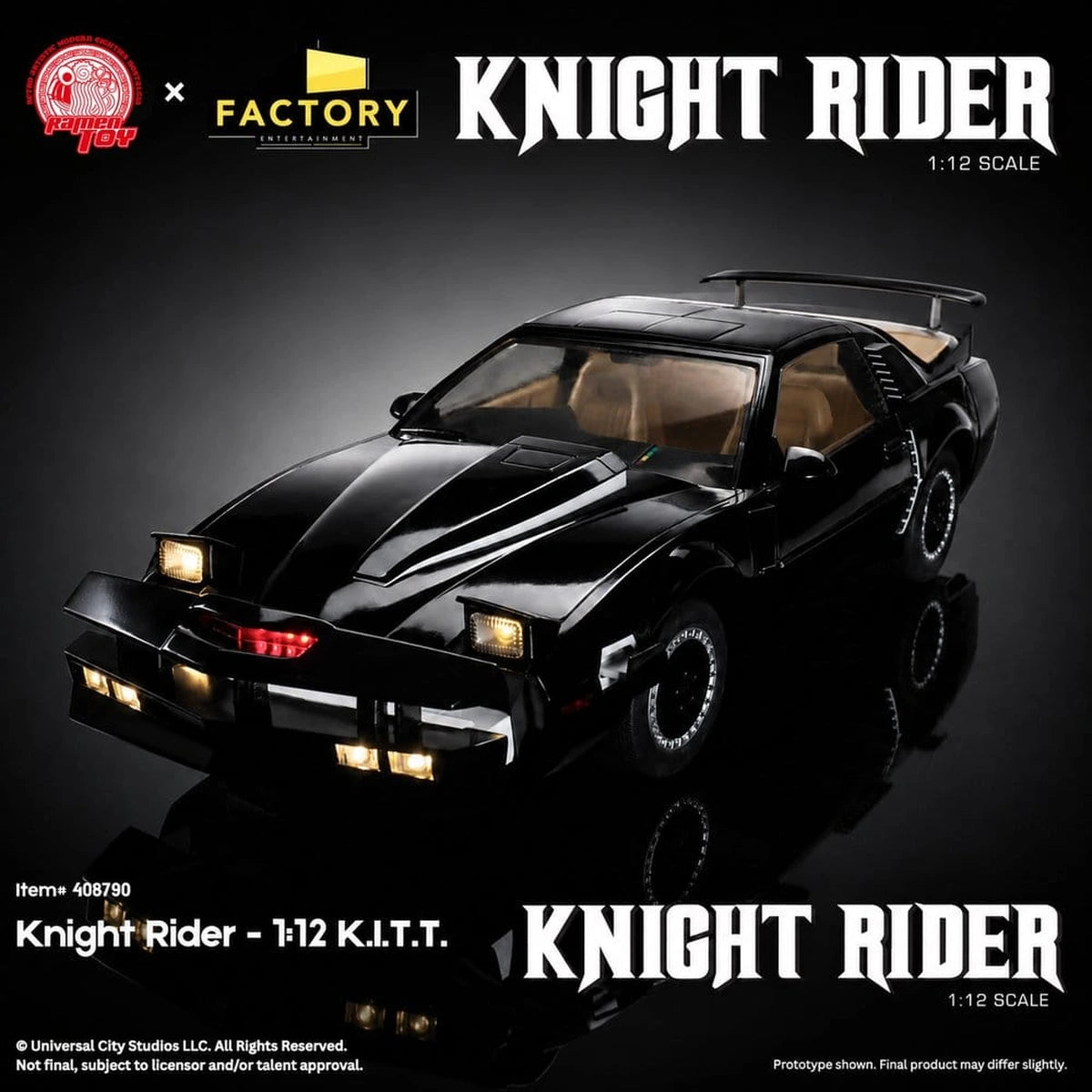 Knight Rider figurine 1/12 K.I.T.T. avec Michael Knight - Image 6