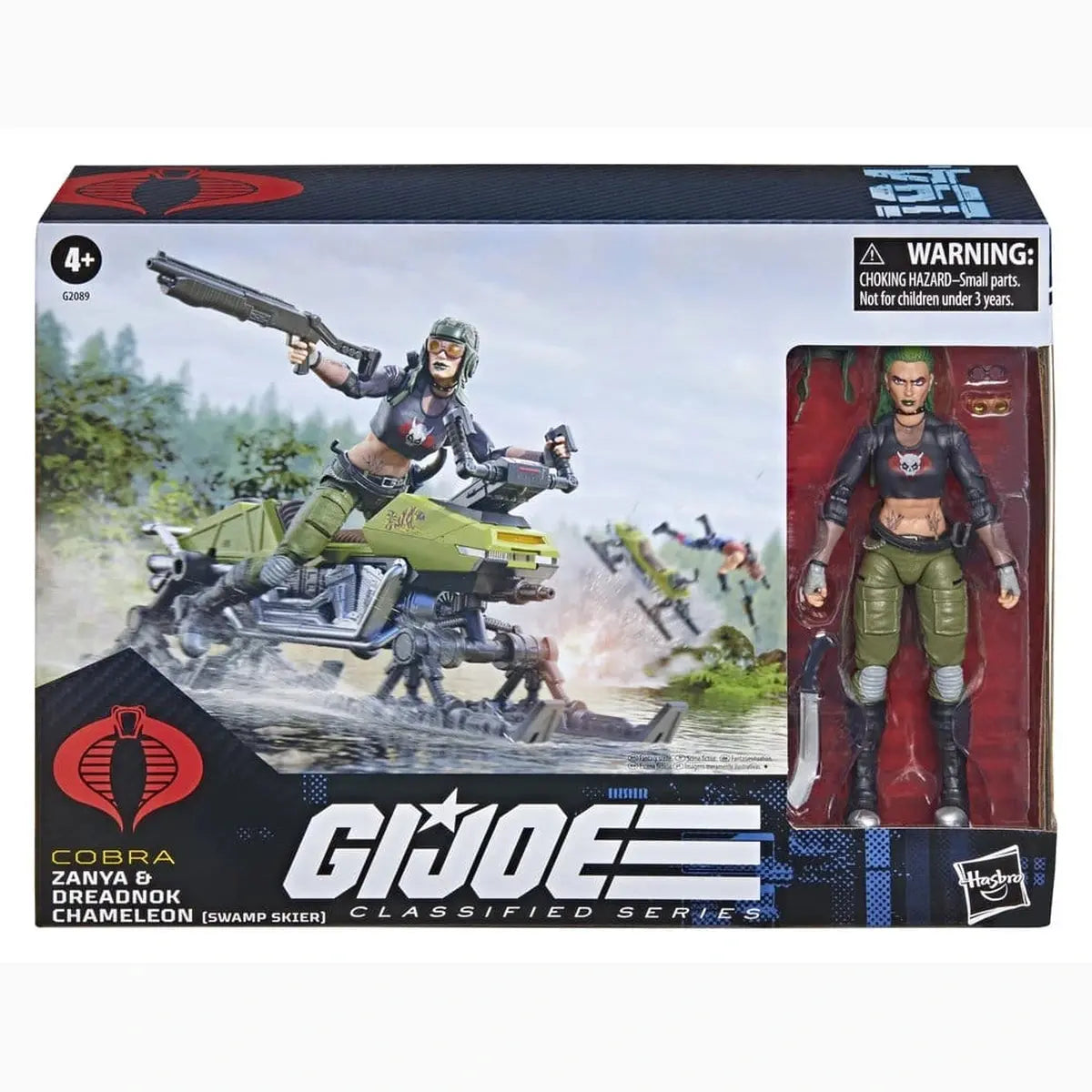 G.I. Joe Classified Series figurine et véhicule #194 Zanya et Dreadnok Chameleon (Swamp Skier) 15 cm - Image 6