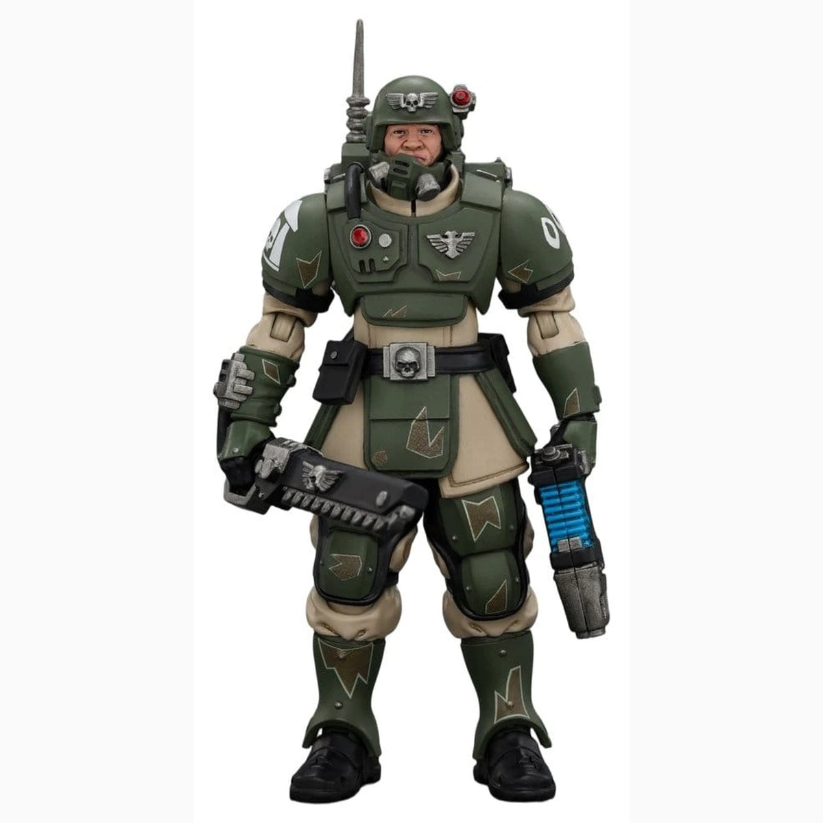 Warhammer figurine Astra Militarum Kasrkin 1 with Chainsword and Plasma Pistol - Image 1