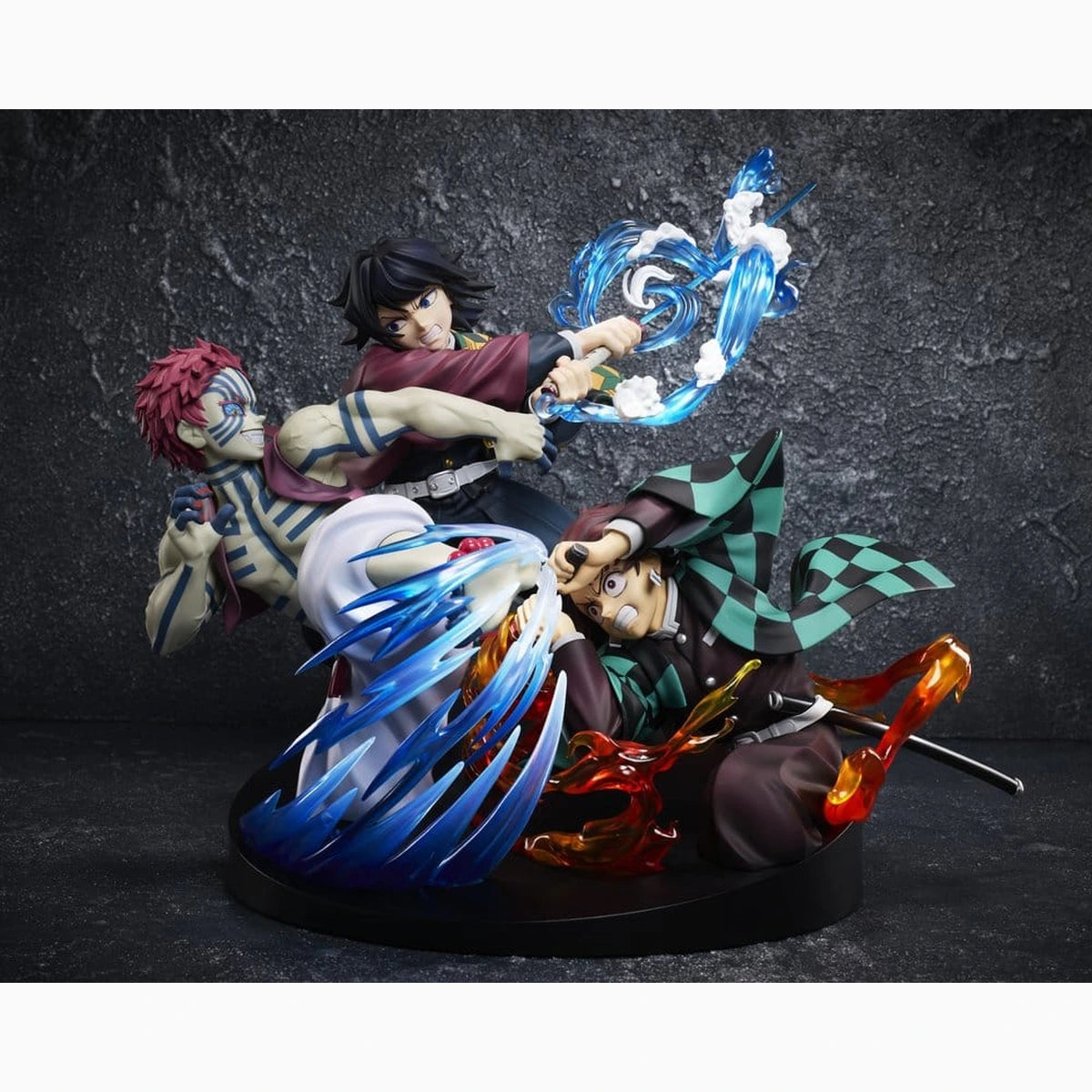 Demon Slayer: Kimetsu no Yaiba figurine PVC Tanjiro Kamado & Giyu Tomioka & Akaza 13 cm - Image 3