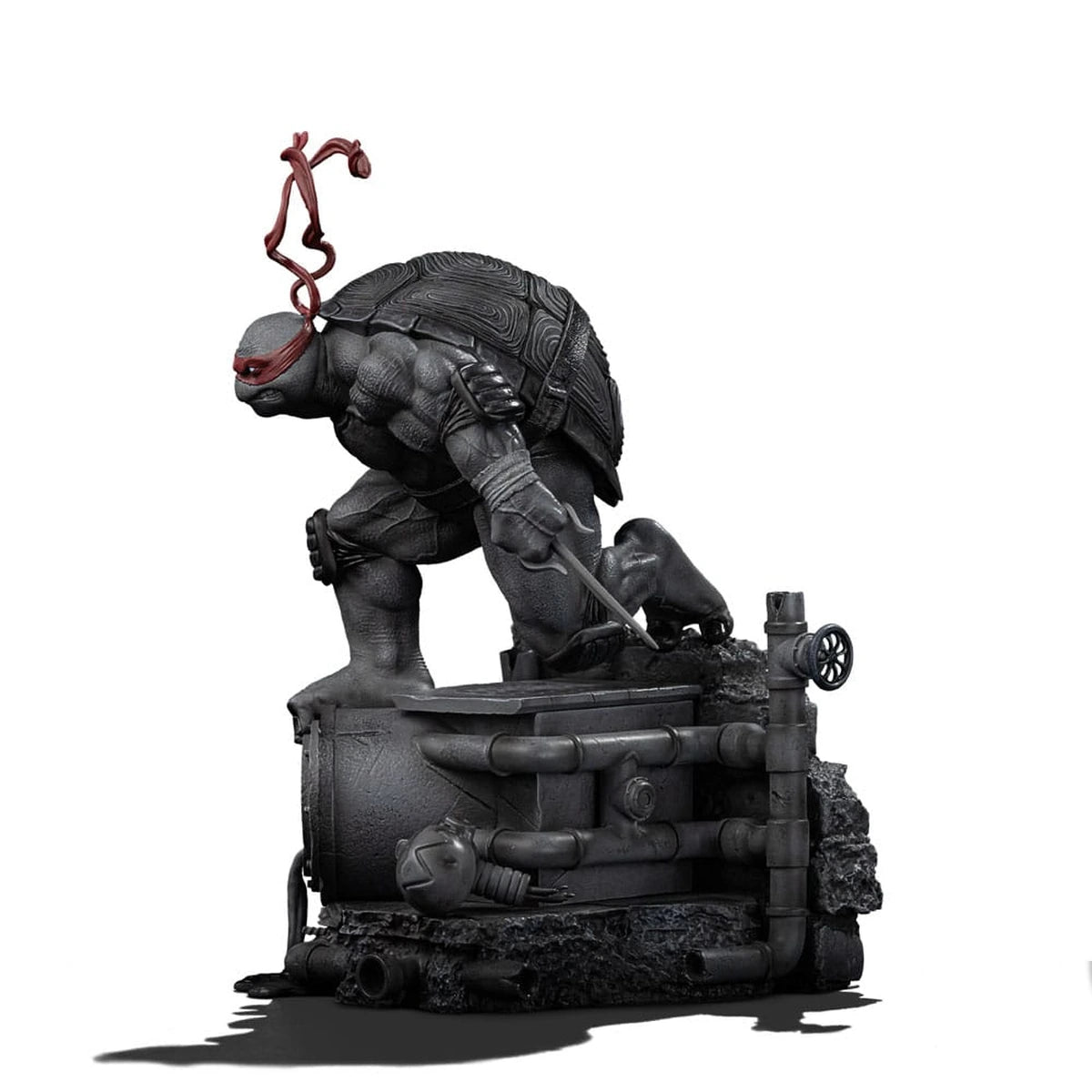 Tortues Ninja statuette 1/10 Art Scale Raphael Black and White Variant 26 cm heo exclusive - Image 4