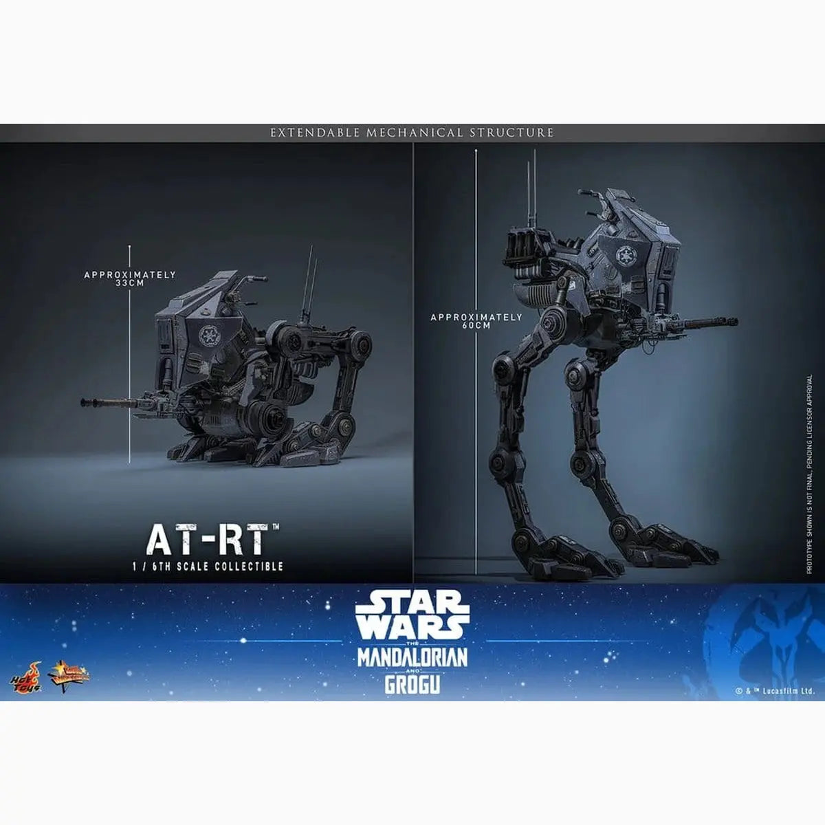 Star Wars: The Mandalorian & Grogu Movie Masterpiece véhicule 1/6 AT-RT 60 cm - Image 7