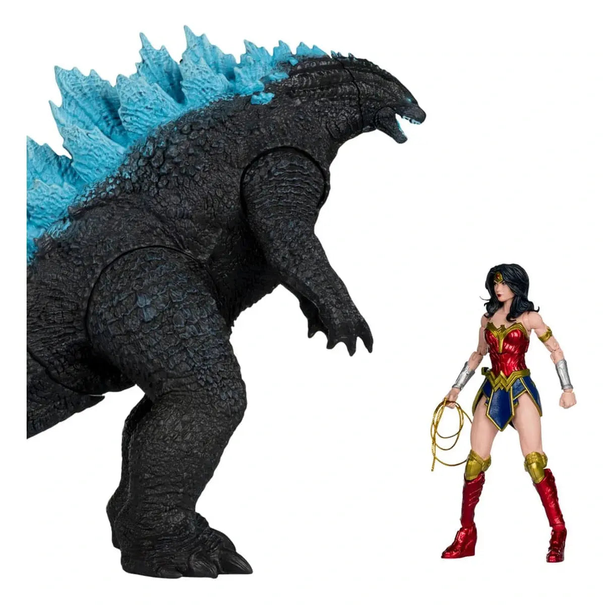 DC Justice League Monsterverse DC Multiverse pack de 2 figurines Wonder Woman Vs. Atomic Blast Godzilla 18 cm - Image 4