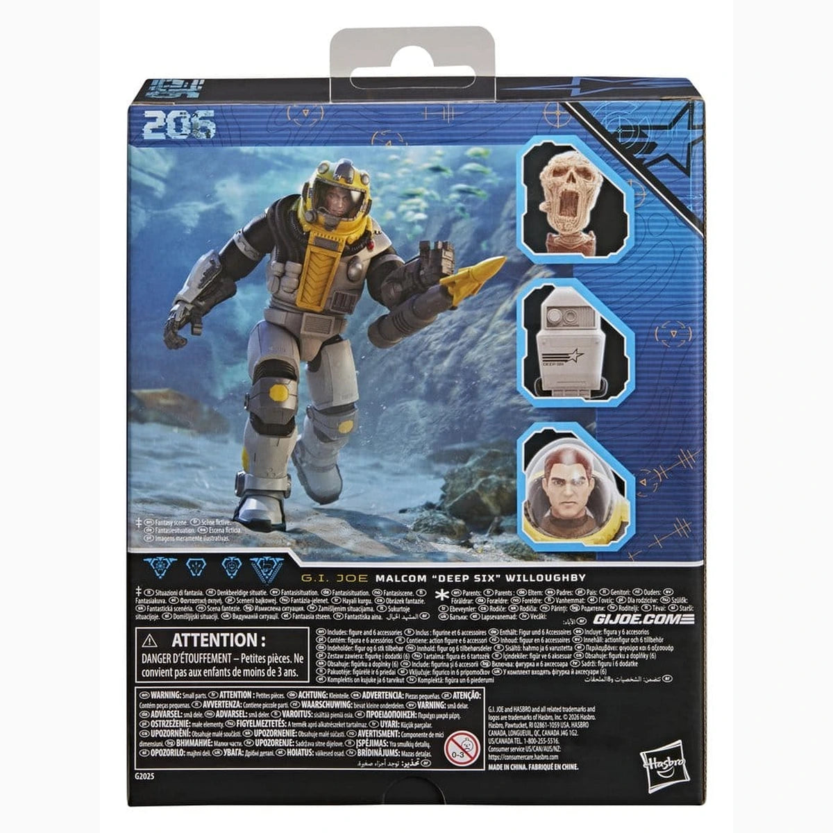 G.I. Joe Classified Series Deluxe figurine #206 Malcom « Deep Six » Willoughby 15 cm - Image 3
