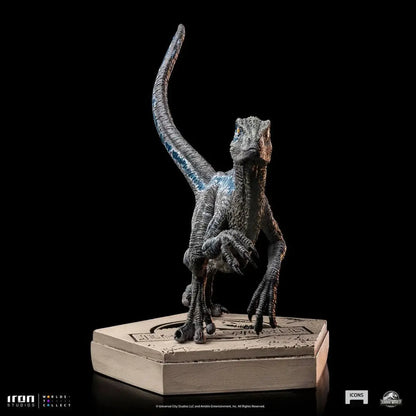 Jurassic World Icons statuette Velociraptor Blue 9 cm - Image 5