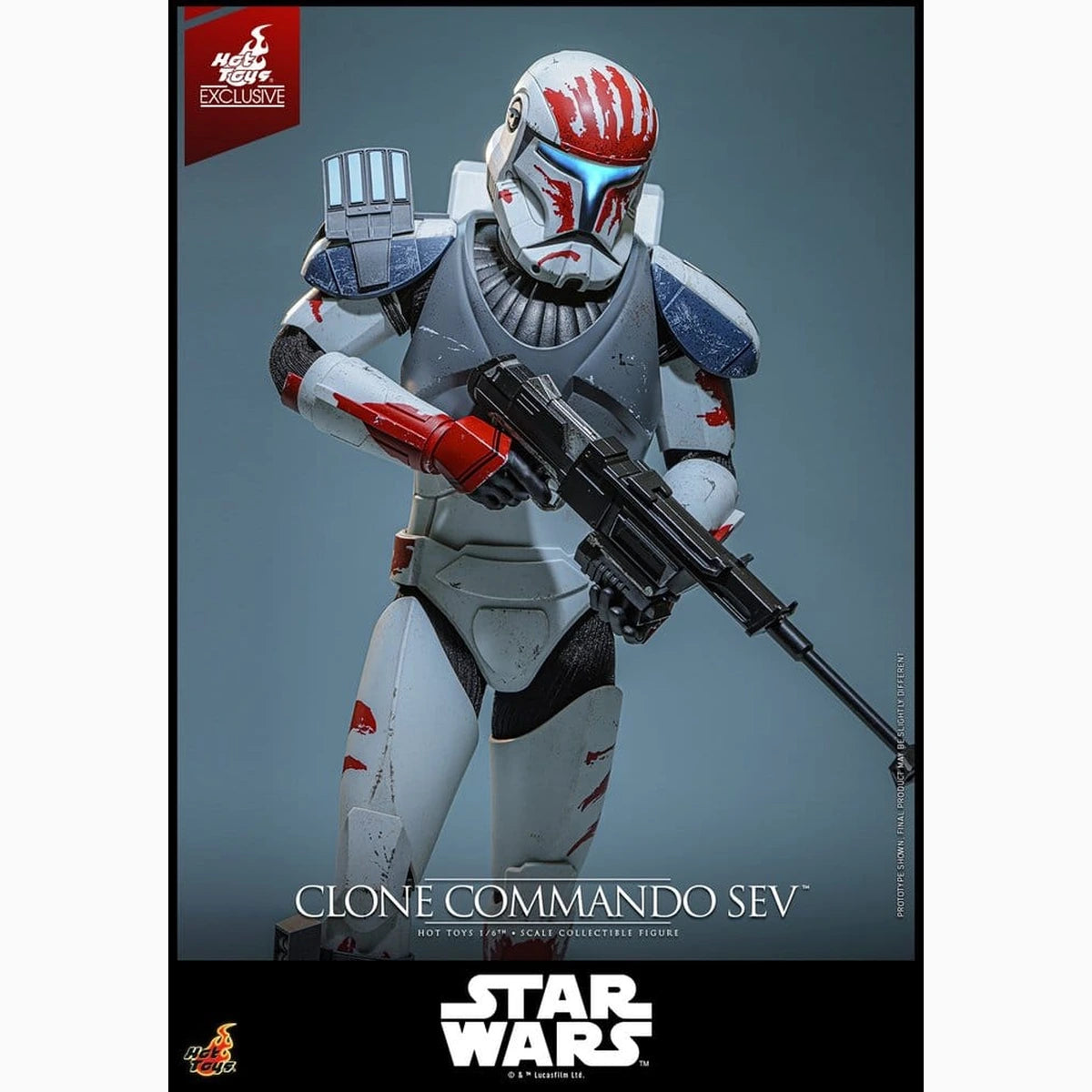 Star Wars: The Clone Wars Television Masterpiece figurine 1/6 Clone Commando Sev (Hot Toys Exclusive) 30 cm - Image 7