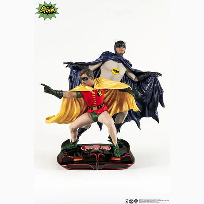 DC Comics statuette PVC 1/8 Diorama Batman & Robin 1966 23 cm - Image 1