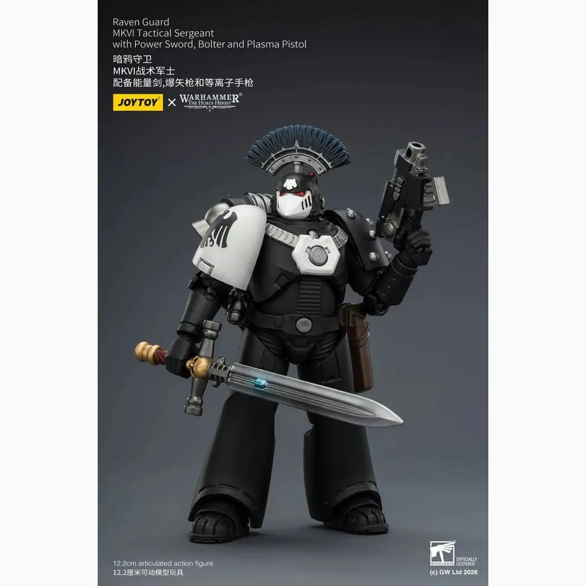 Warhammer 40,000 figurine Raven Guard MkVI Tactical Sergeant 12 cm - Image 4