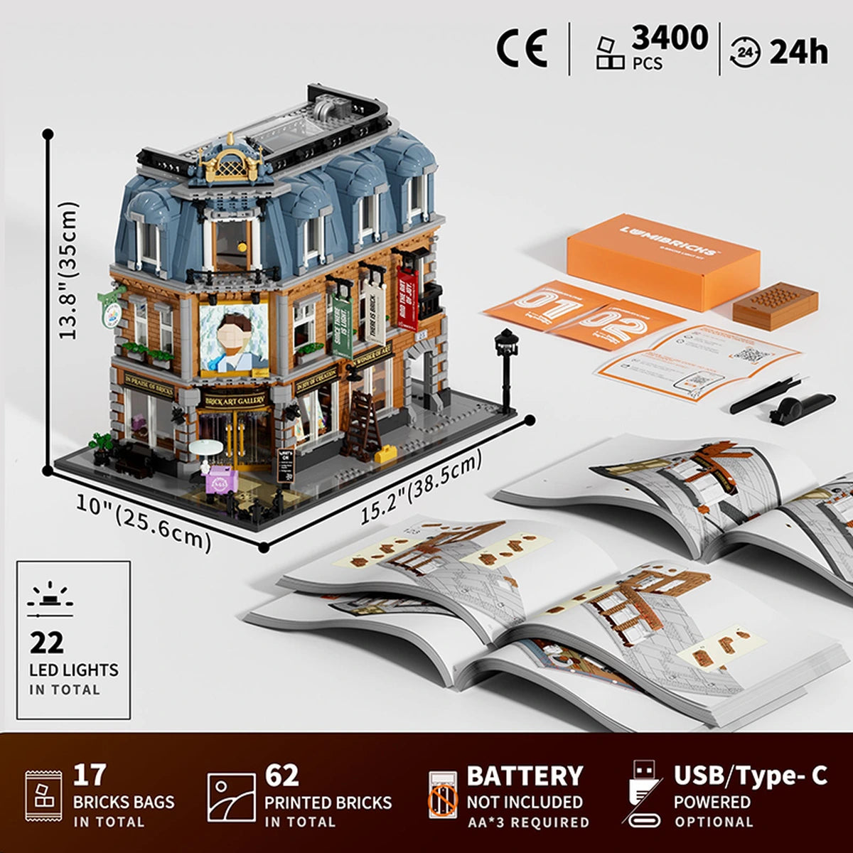 Lumibricks Town Life 15007 Brick Art Gallery - Image 5