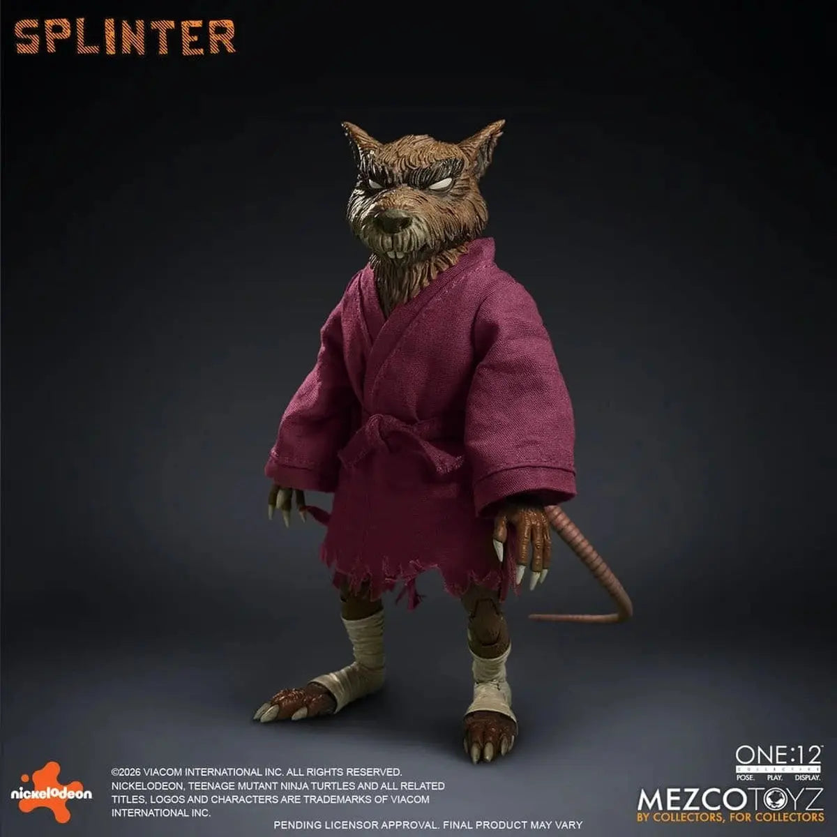 Tortues Ninja One:12 Collective figurine 1/12 Splinter 17 cm - Image 3
