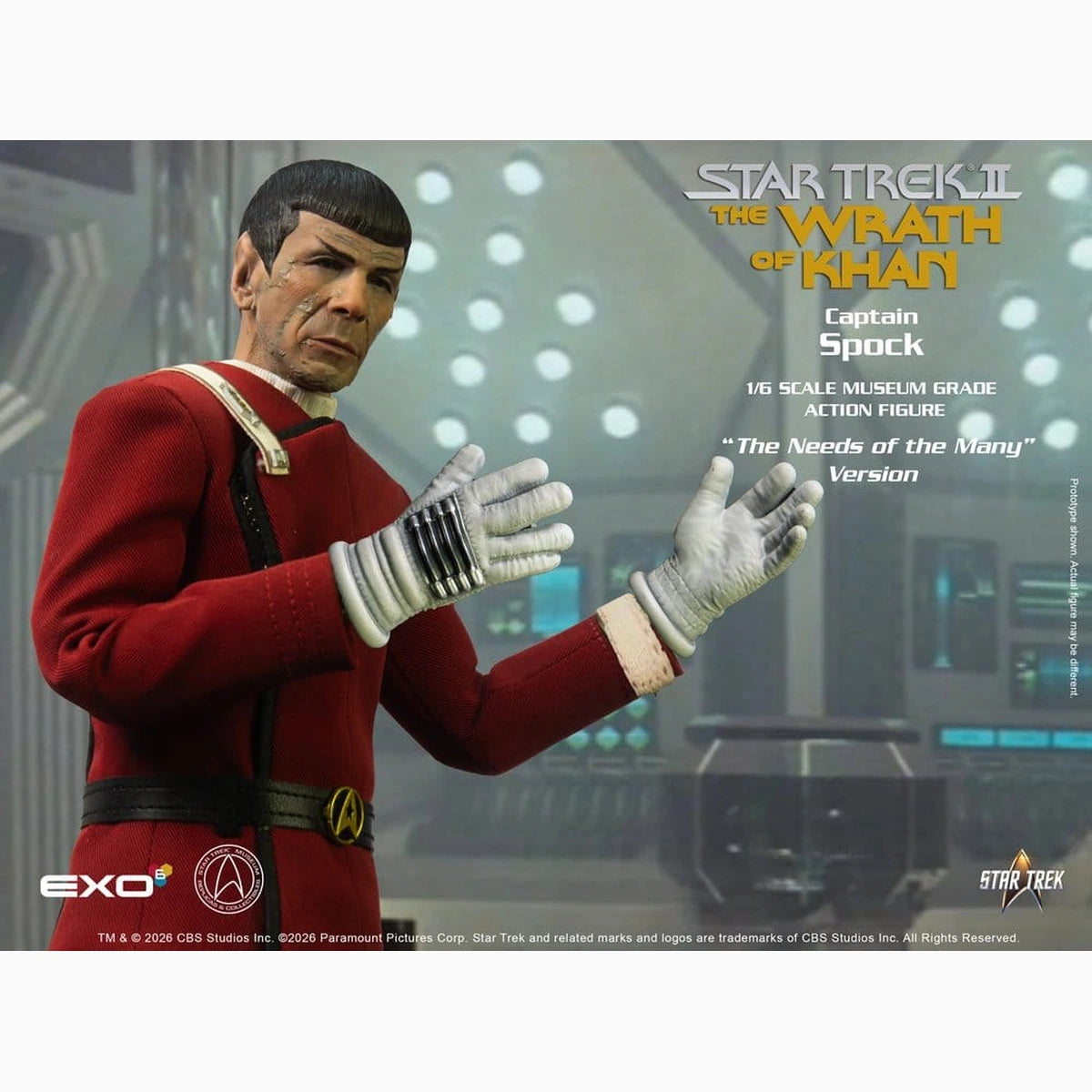 Star Trek : La Colère de Khan figurine 1/6 Captain Spock Needs of the Many Version 30 cm - Image 3