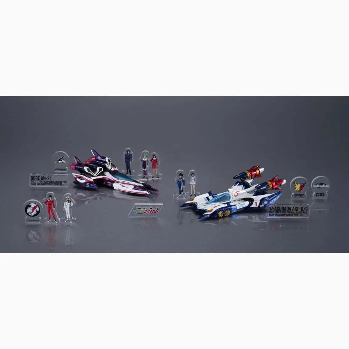 Future GPX Cyber pack 2 Formula véhicules vAsurada AKF-0/G spiral boost mode & OGRE AN-21 super Aero boost mode Set Heritage Edition 9 cm - Image 7