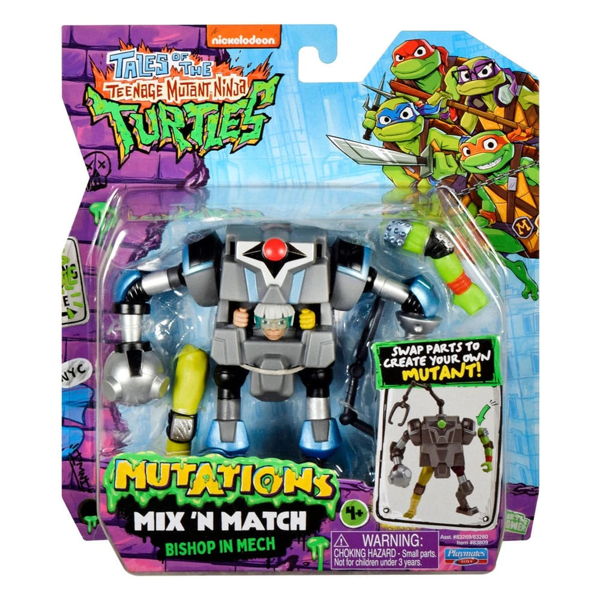 Tales of the Teenage Mutant Ninja Turtles : Légendes des Tortues Ninja Figurine Mix 'n Match Mech Suit 12 cm - Image 3