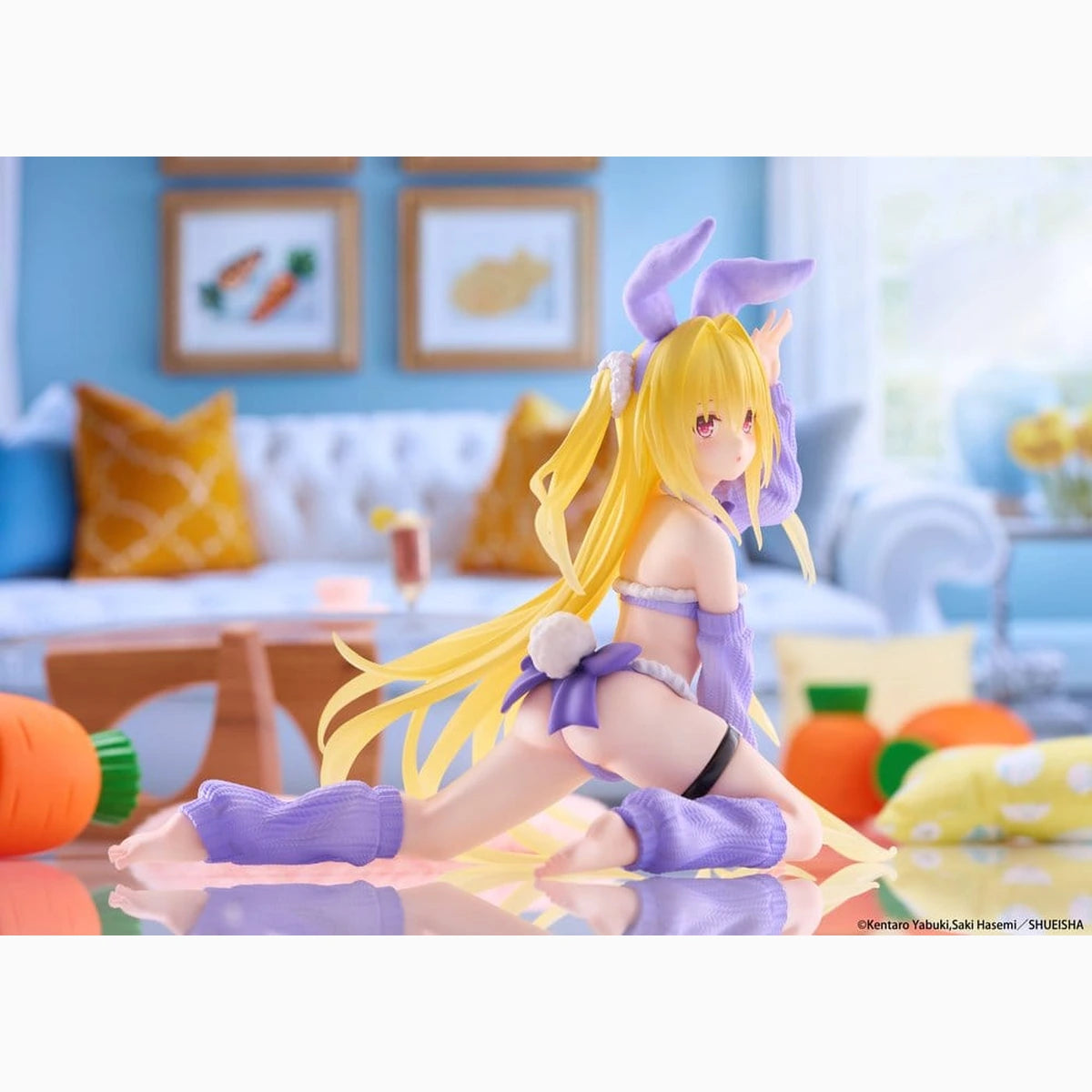 To Love-Ru Darkness figurine PVC MOFLOCK Golden Darkness (Fluffy Bunny Ver.) 13 cm - Image 7
