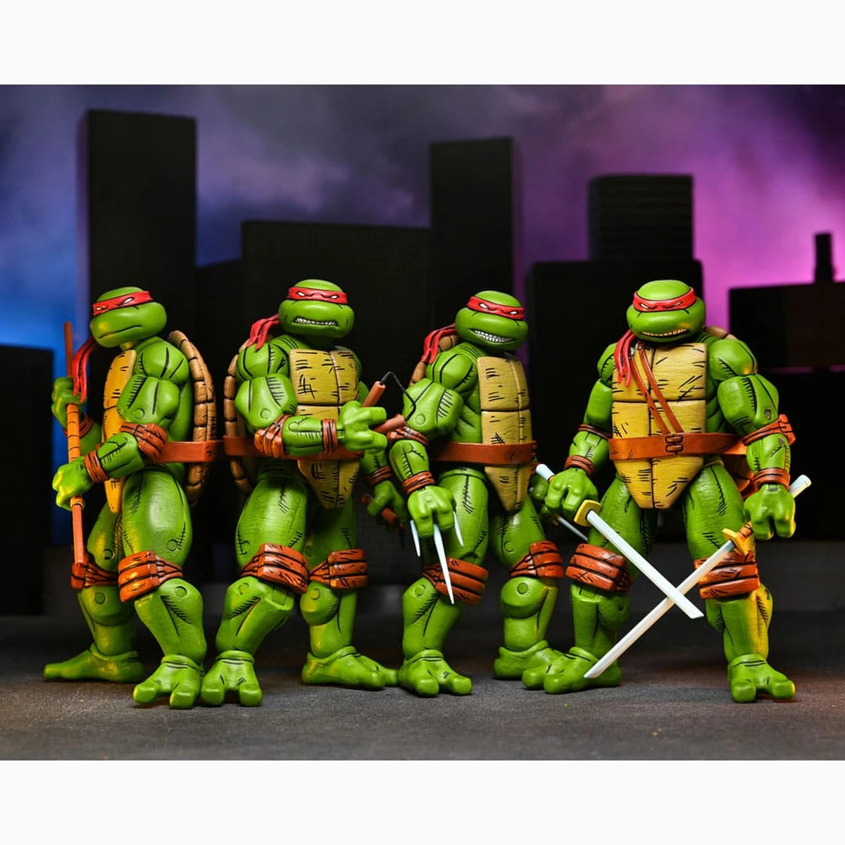 Teenage Mutant Ninja Turtles (Mirage Comics) pack 4 figurines Leonardo, Raphael, Michelangelo, Donatello 18 cm - Image 1