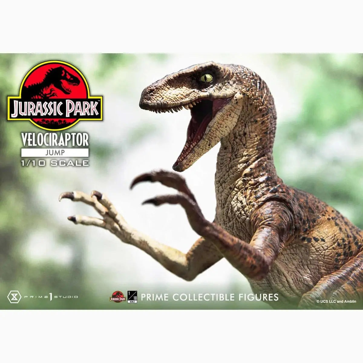 Jurassic Park statuette Prime Collectibles 1/10 Velociraptor Jump 21 cm - Image 4