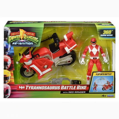 Power Rangers Battle Bike véhicule Tyrannosaurus Rex with Red Ranger 18 cm - Image 3