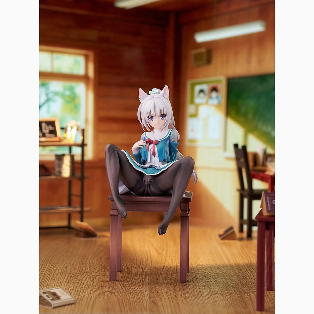 Senren*Banka figurine PVC 1/7 Yoshino Asatake Animal Ears School Uniform Ver. 21 cm - Image 3