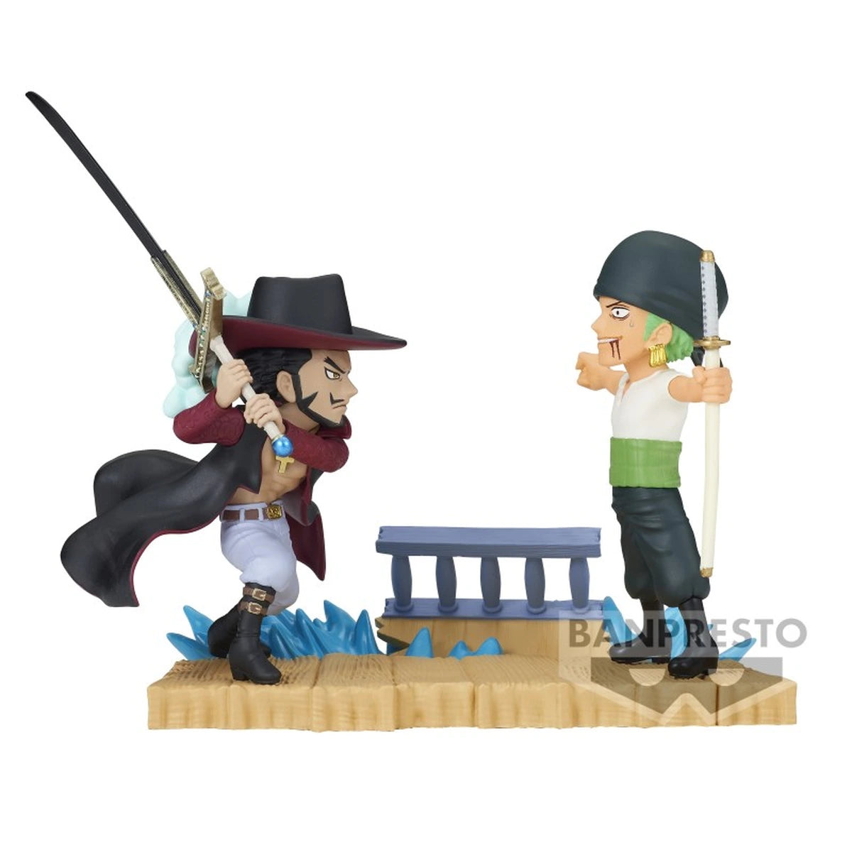 ONE PIECE - WORLD COLLECTABLE FIGURE LOG STORIES - RORONOA ZORO VS DRACULE.MIHAWK - Image 1