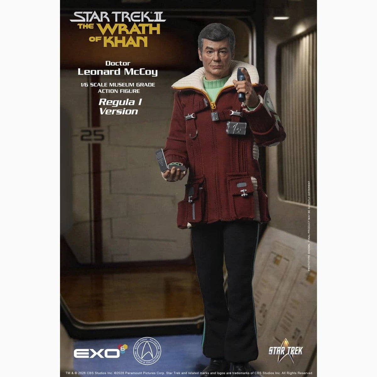 Star Trek II: La Colère de Khan figurine 1/6 Dr. Leonard McCoy Regula I Version 30 cm - Image 5