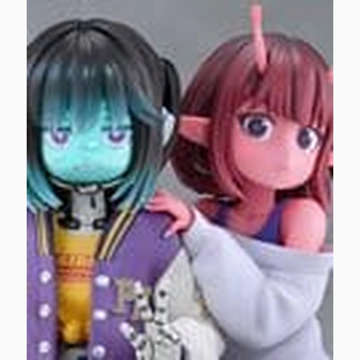 Milky Subway The Galactic Limited Express pack 2 figurines PVC Chiharu & Makina 18 cm - Image 2