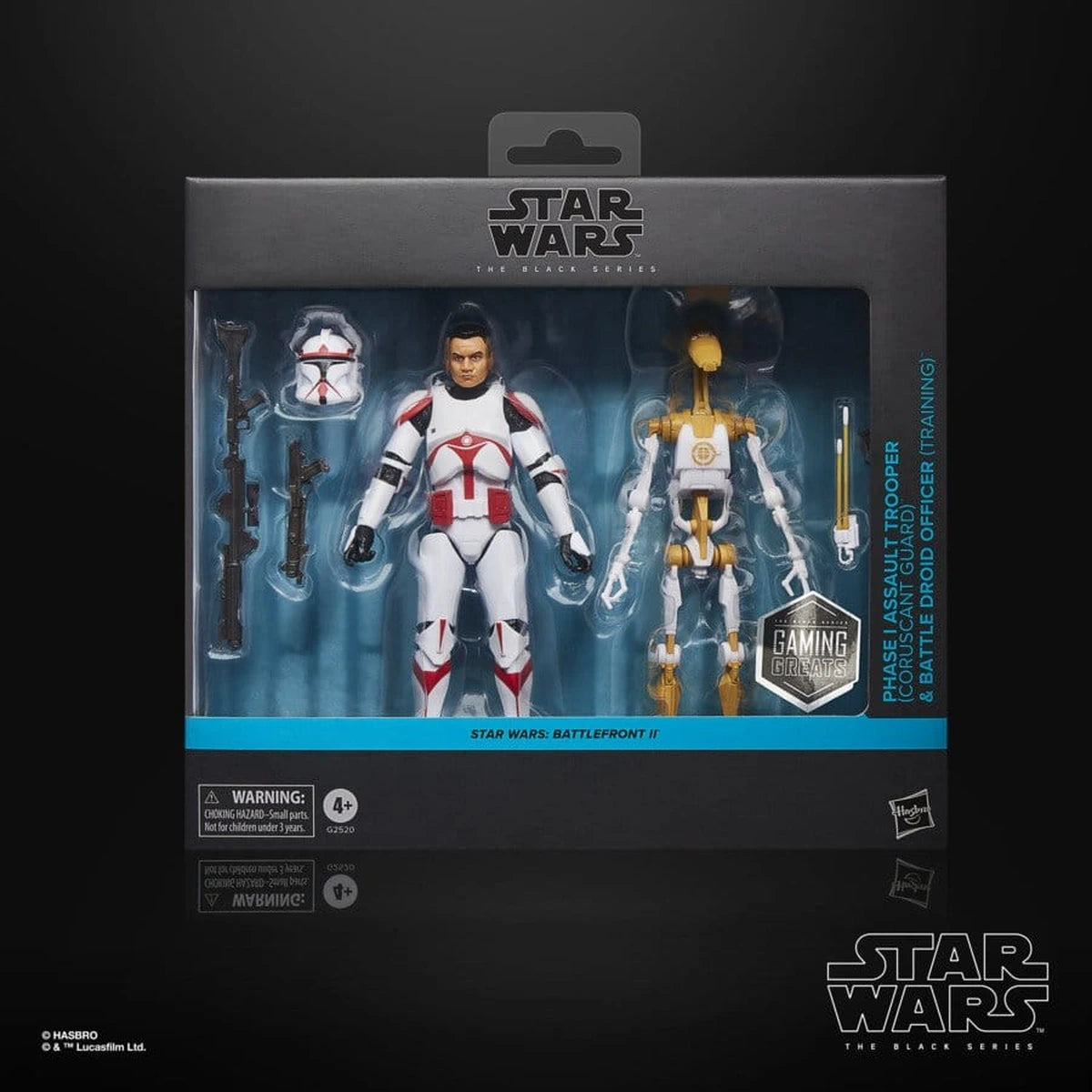 Star Wars: Battlefront II Black Series pack 2 figurines Phase I Assault Trooper & Battle Droid Officer 15 cm - Image 3
