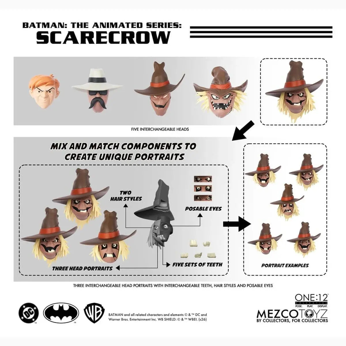 Batman, la série animée One:12 Collective figurine Scarecrow 17 cm - Image 6