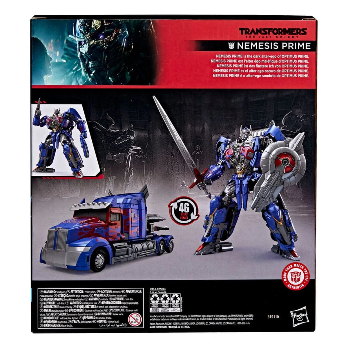 Transformers: The Last Knight Studio Series Leader Class figurine Nemesis Prime 22 cm - Image 3