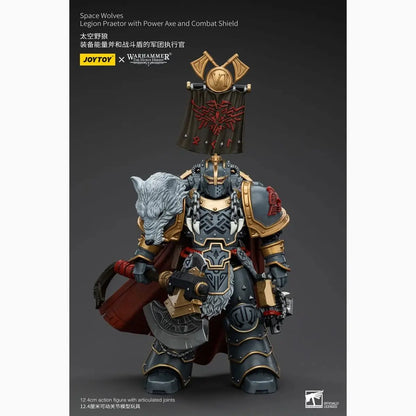 Warhammer The Horus Heresy figurine 1/18 Space Wolves Legion Praetor with Power Axe and Combat Shield 12 cm - Image 1