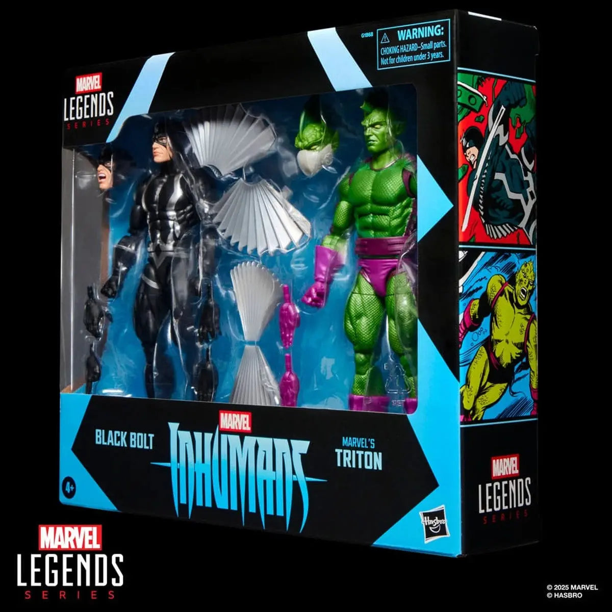Inhumans Marvel Legends pack 2 figurines Black Bolt & Marvel's Triton 15 cm - Image 5