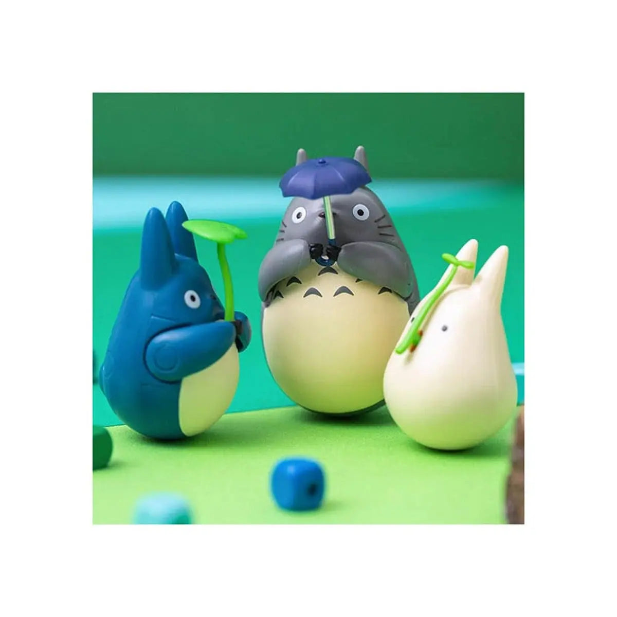Mon voisin Totoro figurine culbuto Mid Totoro with leaf 6 cm - Image 6
