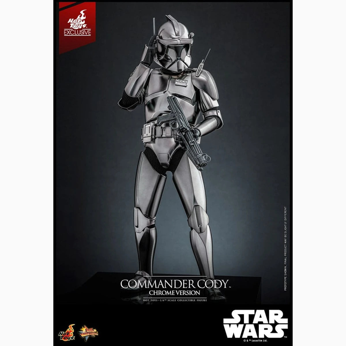 Star Wars figurine Movie Masterpiece 1/6 Commander Cody (Chrome Version) Hot Toys Exclusive 30 cm - Image 7