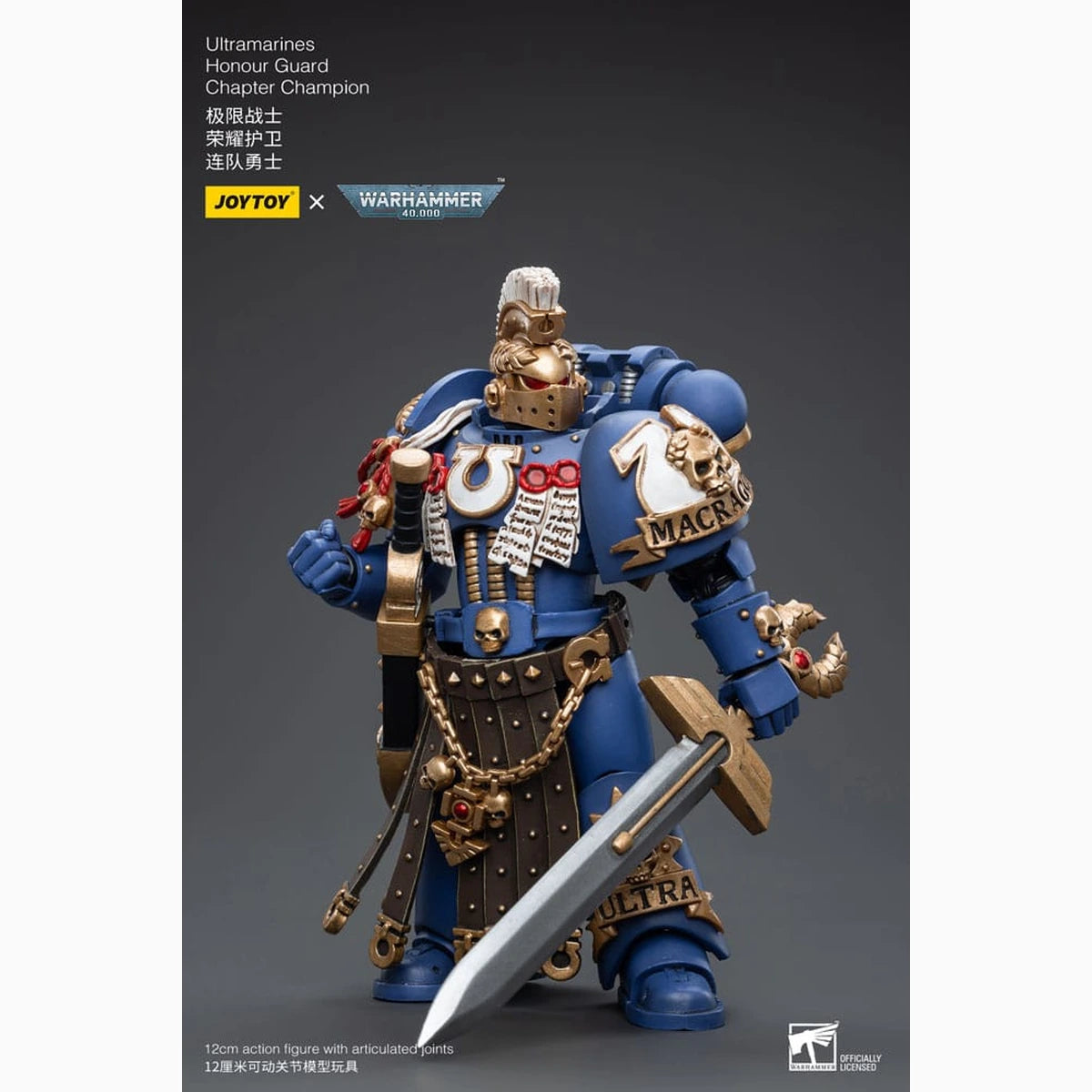 Warhammer 40k figurine 1/18 Ultramarines Honour Guard Chapter Champion 12 cm - Image 5