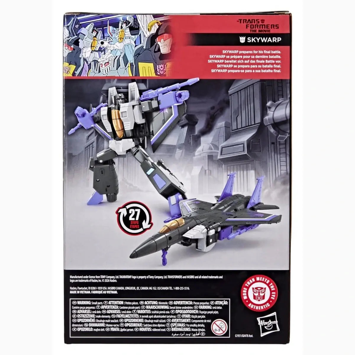 The Transformers: The Movie Studio Series Voyager Class figurine Skywarp 17 cm - Image 3