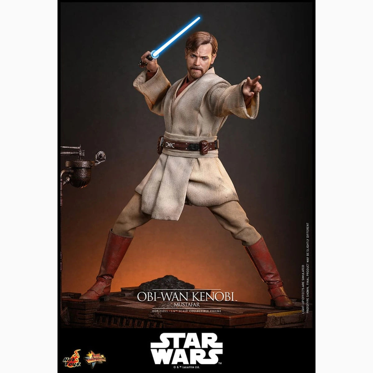 Star Wars, épisode III : La Revanche des Sith figurine Movie Masterpiece 1/6 Obi-Wan Kenobi (Mustafar) 31 cm - Image 5
