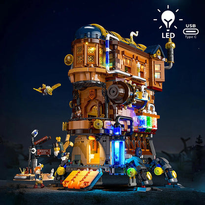 Lumibricks Steampunk World 11010 Alchemist'S Moving Castle - Image 1